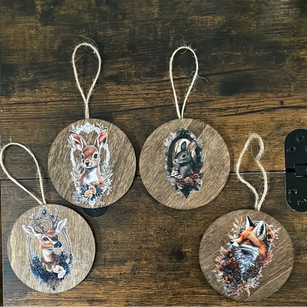 Woodland Animal Ornaments Set